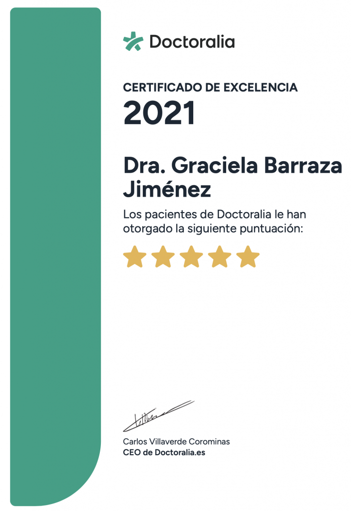 Certificado 2021 - Dra Graciela Barraza